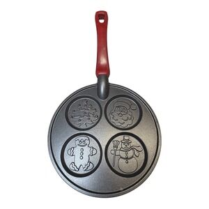 Nordic Ware‎ Nonstick Christmas 4-Pancake Griddle with Four 3" Designs